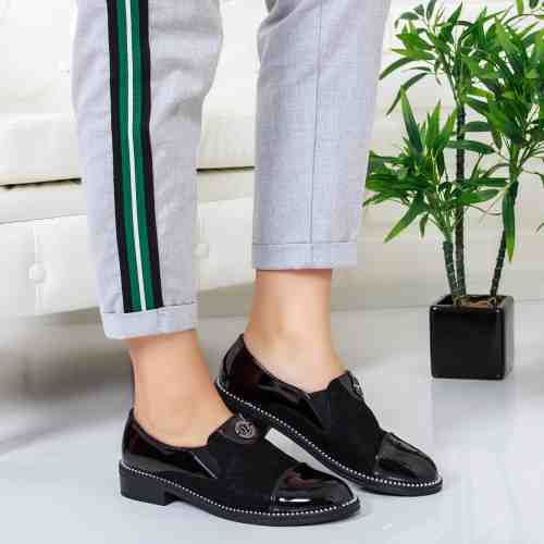 Pantofi Sanivo negri casual