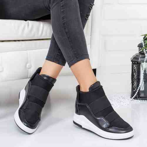 Pantofi sport Cusumano negri inalti