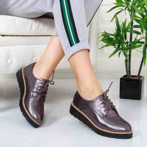 Pantofi Welton gri casual