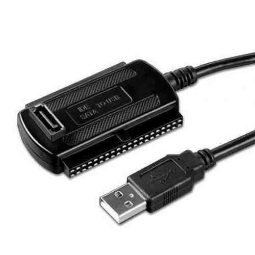 Adaptor IDE/SATA la USB 2.0 iggual PSIAUSI01 0,5 m Negru
