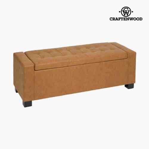 Banchetă Imitație de piele Maro - Vintage Colectare by Craftenwood