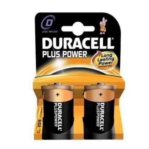 Baterii Alcaline DURACELL Plus Power DURLR20PB2 LR20 D 1.5V (2 pcs)