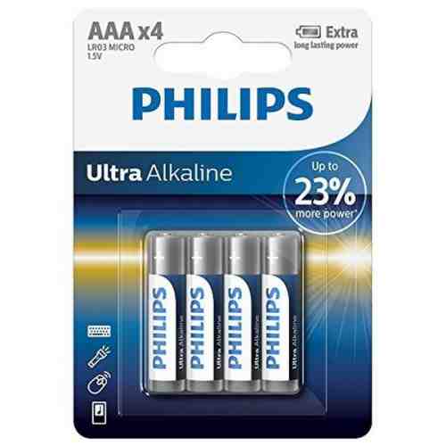 Baterii Alcaline Philips LR03 AAA LR03 (4 pcs)