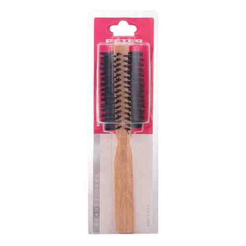 Beter - HAIR BRUSH round with mixed bristles & oak body 45 mm 1 pz