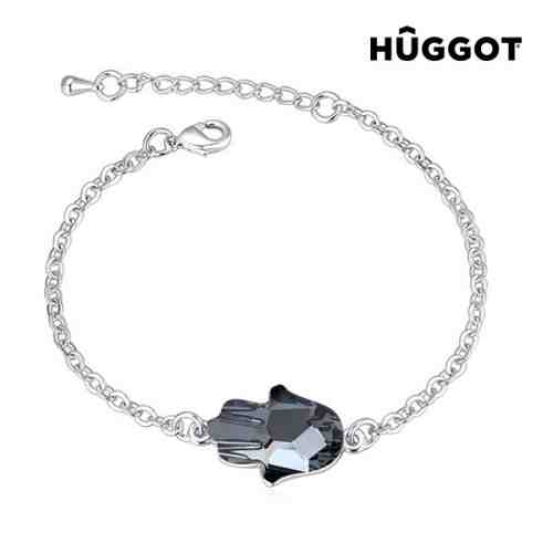 Brăţară Placată cu Rodiu Girl Hûggot Creată cu Cristale Swarovski® (20 cm)