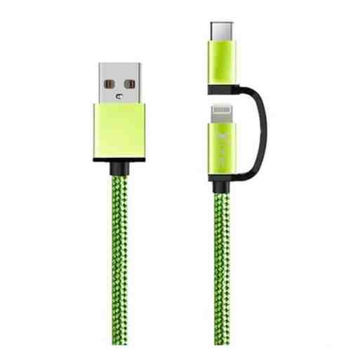 Cablu USB pentru iPad/iPhone Ref. 101110 Verde