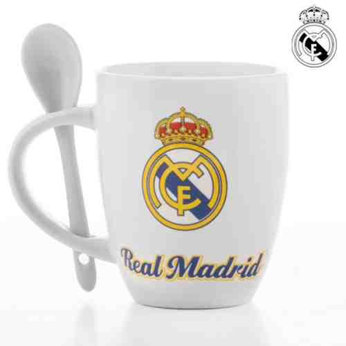 Cană cu Linguriţă F.C. Real Madrid