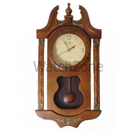 Ceas perete cu pendula din lemn Circle Moon TX-2505