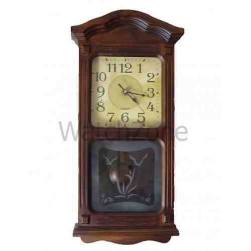 Ceas perete cu pendula din lemn TX-505M