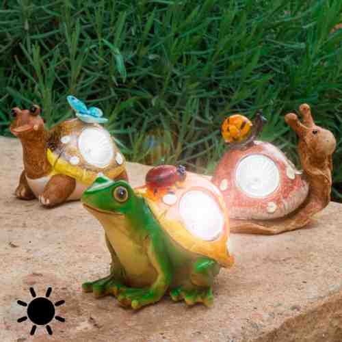 Figurină Decorativă Solară pentru Grădini Broască