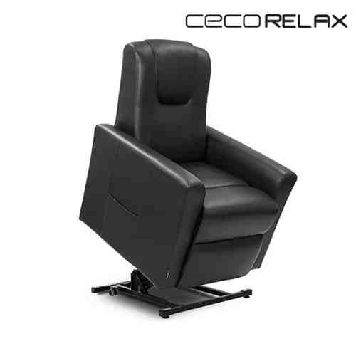 Fotoliu Relax de Masaj cu Funcție de Ridicare Negru Cecorelax 6156