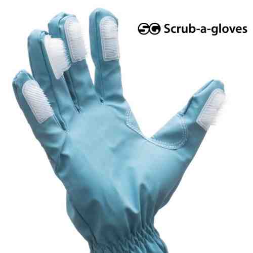 Mănuși de Curățare cu Perii Scrub-a-Gloves (pachet de 2)