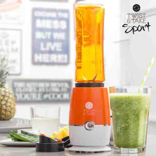 Mixer cu Pahar Appetitissime Twist & Take Sport 0,5 L 180W Portocaliu