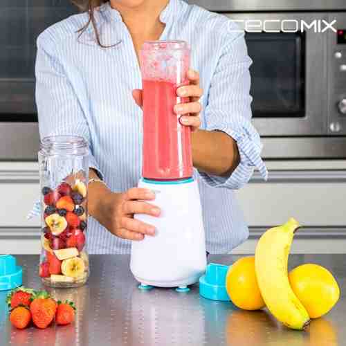 Mixer cu Pahar Cecomix Power Titanium One 4051 0,6 L 350W Alb