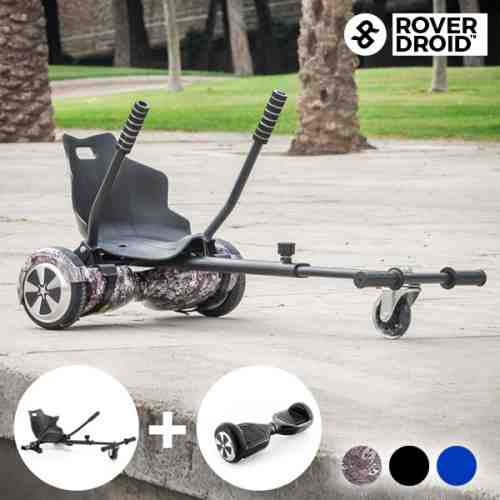Pachet Hoverkart Go! Kart 720 + Hoverboard Rover Droid Scuter Electric Albastru