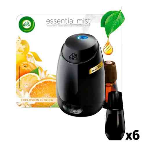 Pachet Odorizant Difuzor Automatic + 6 Rezerve Air Wick Essential Mist (Explozie de Citrice)