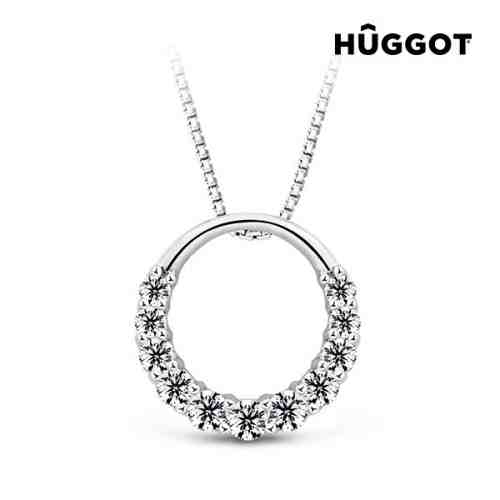 Pandantiv din Argint Sterling 925 cu Zirconii Gala Hûggot Creat cu Cristale Swarovski® (45 cm)