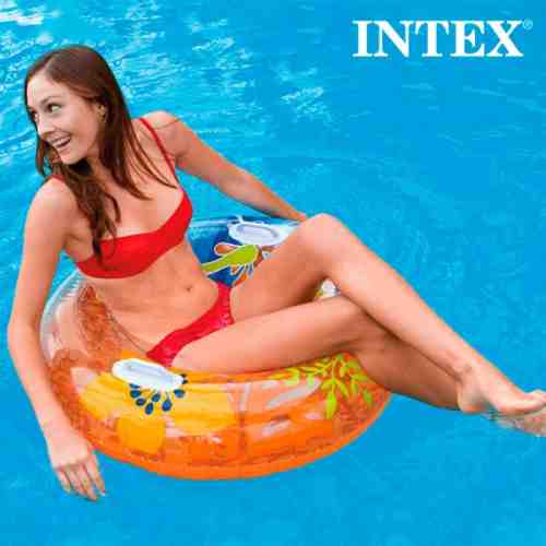 Roată Colac Gonflabilă cu Mânere Summer Intex