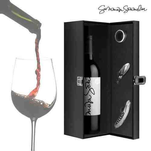 Set Cadou de Vin cu Accesorii Summum Sommelier (4 piese)