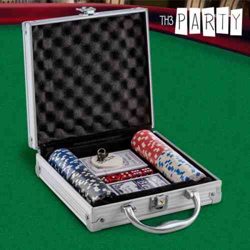 Set de Poker cu Servietă Luxe Th3 Party (100 jetoane)