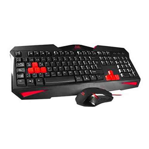 Tastatură și Mouse Gaming Tacens MCP1 Negru Roșu