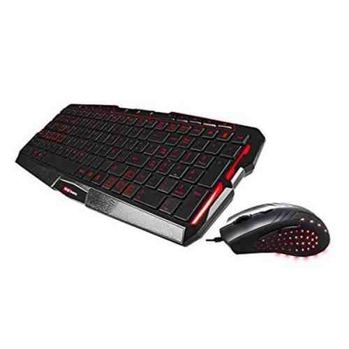 Tastatură și Mouse Tacens MCP0 PRO Retroiluminat Negru Roșu