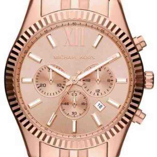 Ceas Michael Kors MK8319 Lexington Chronograph Rose Dial Barbatesc