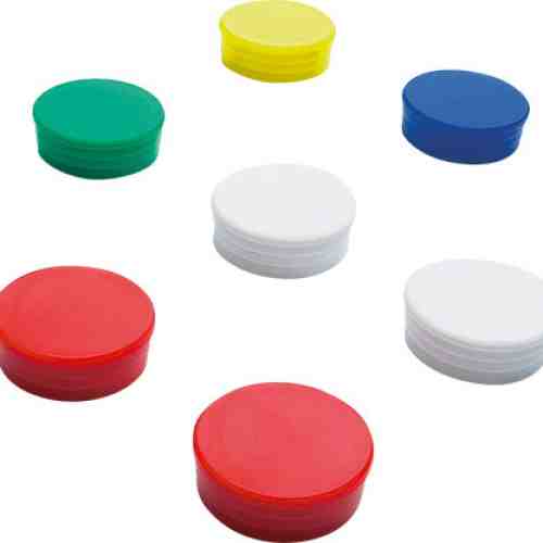 Magneti D25 mm, 10/set, SMIT - verde