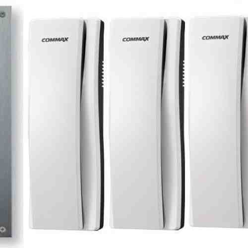 Set interfon 4 familii montaj incastrat COMMAX DR-4UM+4XDP-SS