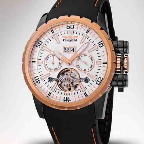Ceas Perigaum P-1108-IG-W-PU Automatik Black Barbatesc
