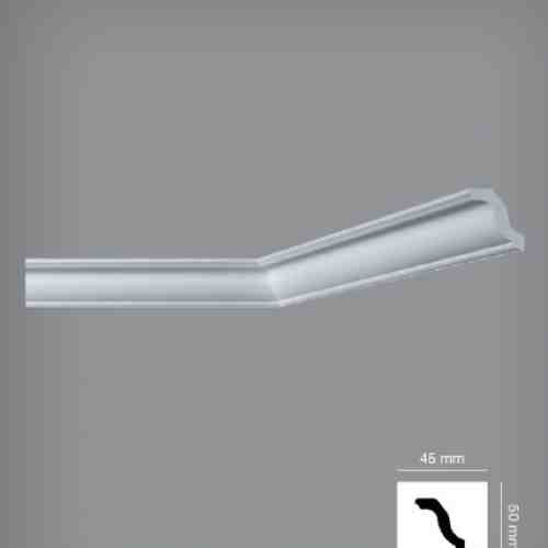 Cornisa de tavan / perete, 45 x 50 mm - lungime 2ml | I837