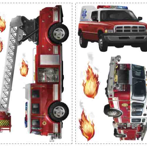 Stickere FIRE BRIGADE | 4 colite de 25,4 cm x 45,7 cm