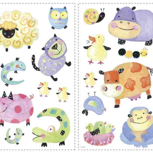 Stickere POLKA DOT PIGGY | 4 colite de 25,4 cm x 45,7 cm