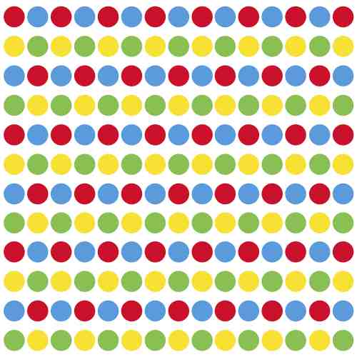 Sticker decorativ PRIMARY CONFETTI DOTS | 4 colite de 25,4 cm x 45,7 cm