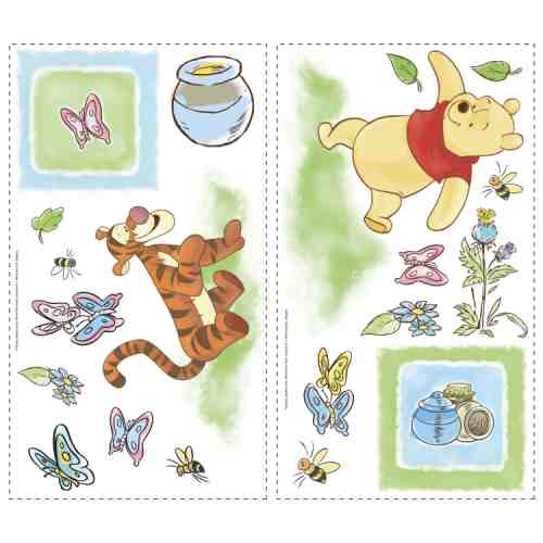 Stickere TODDLER - WINNIE the POOH | 4 colite de 25,4 cm x 45,7 cm
