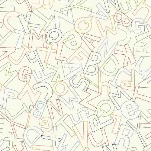 Tapet ALPHABET SOUP | WK6960