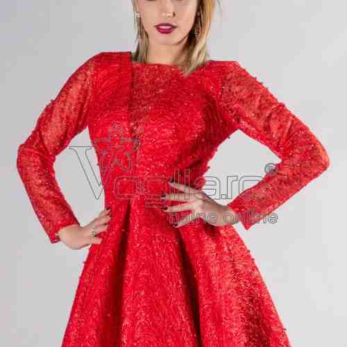 ROCHIE SCURTA ROSIE BABY-DOLL CU PERLE