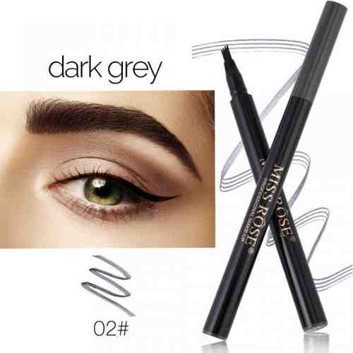 Creion sprancene cu efect de Microblading #02 Dark Grey