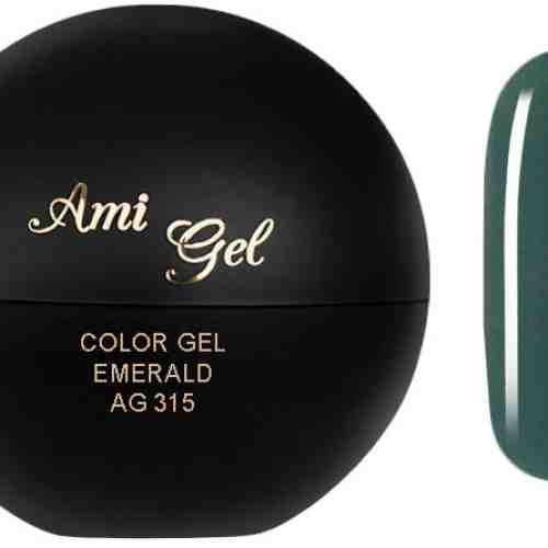 Gel Colorat Pentru Acoperire Si Picatura - Soak Off Color Gel Emerald 5gr - AMI GEL