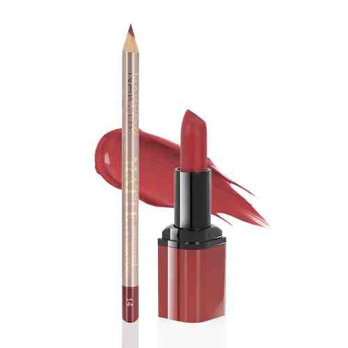 Ruj Mat Kiss Beauty + Creion Buze Be Special #07