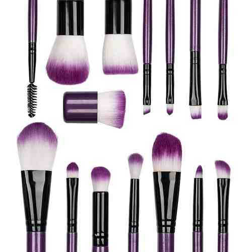 Set 15 Pensule Machiaj Profesional Only Cuteness - Plum