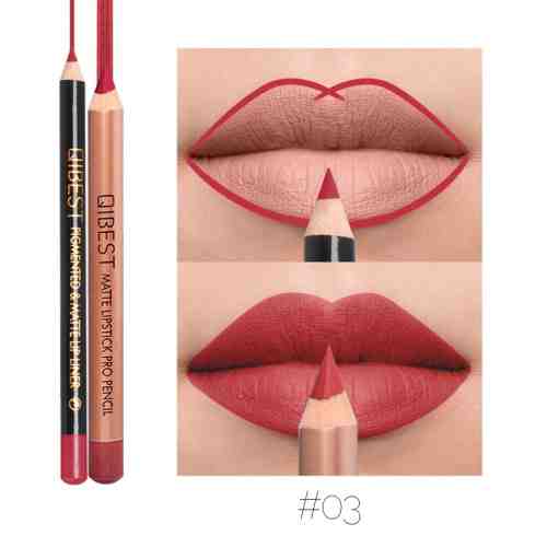 Set contur buze si ruj creion Qibest Dress Up #03