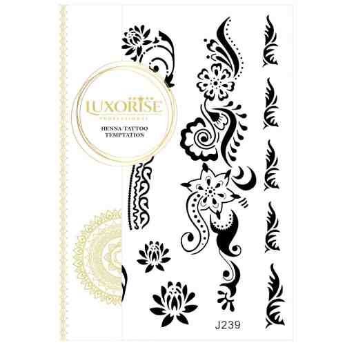 Tatuaj Temporar LUXORISE Henna Temptation Flower Crown J239