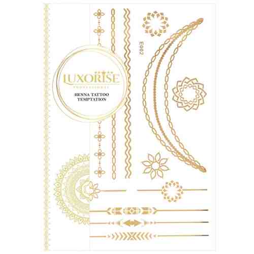 Tatuaj Temporar LUXORISE Henna Temptation Gold Edition E002