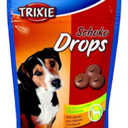Recompense pentru caini Trixie Choco Drops 75g