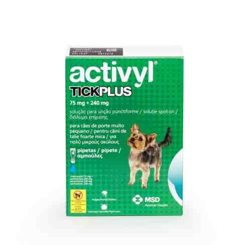 Activyl Tick Plus Toy Dog 75 mg (0 - 5 kg), 4 pipete