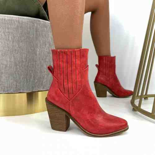 Botine Calista Rosii #B5262