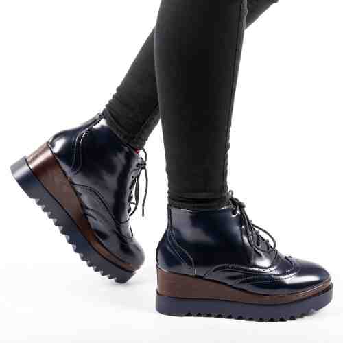 Botine dama Zyana albastre