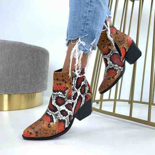 Botine Regular Rosii #B5565
