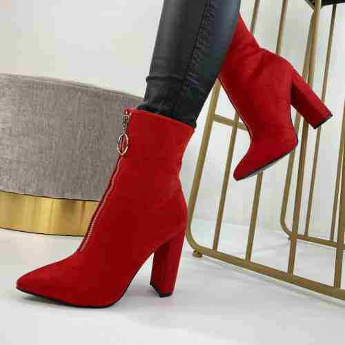 Botine Werona Rosii #B6015